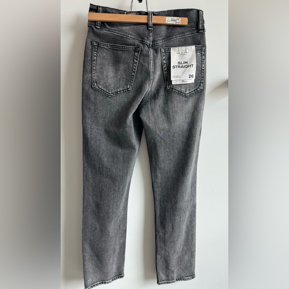 NWT Rag & Bone High Rise Skinny Wren Jeans Black Studded Women's Size 26 - Picture 4 of 15
